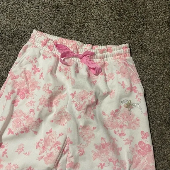 NEW PINK X LOVESHACKFANCY WIDE-LEG SWEATPANT - Picture 7 of 9